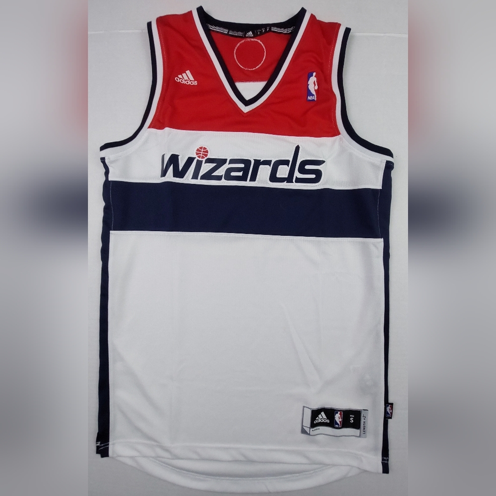Washington Wizards Adidas Swingman +2 Blank Jersey Mens Small NBA Red White Blue